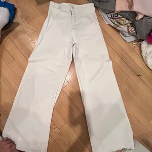 Zara Marine Straight White Pants